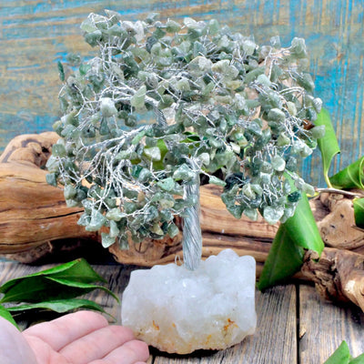 Aquamarine Zeolite Crystal Tree