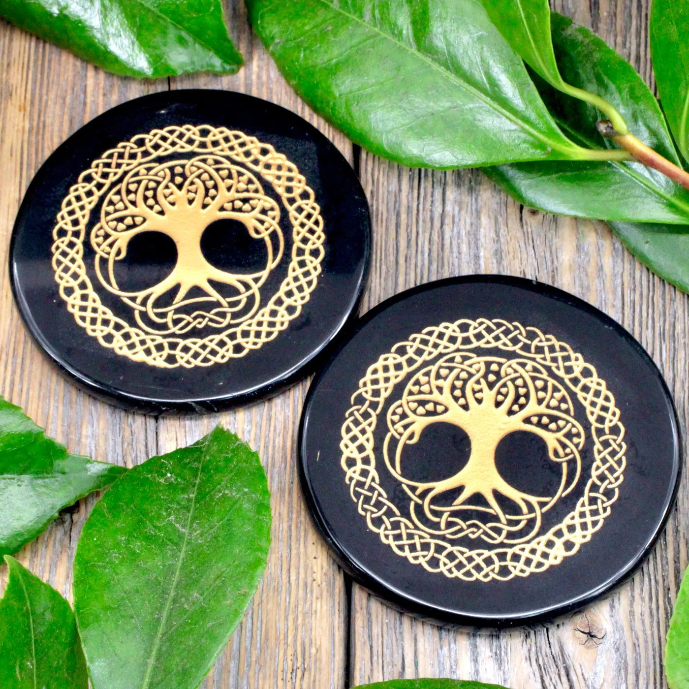 Obsidian Tree of Life Coaster