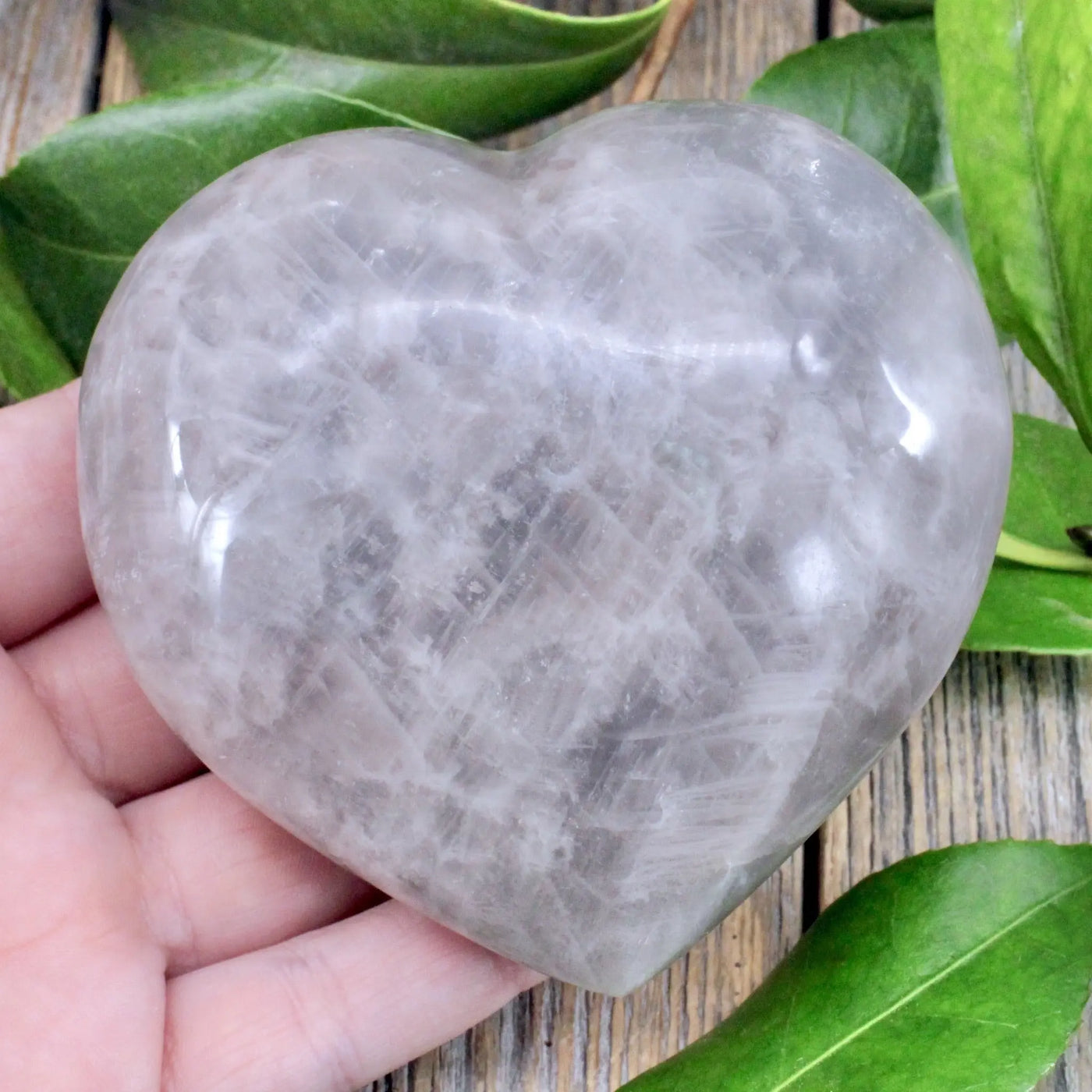 Blue Rose Quartz Heart