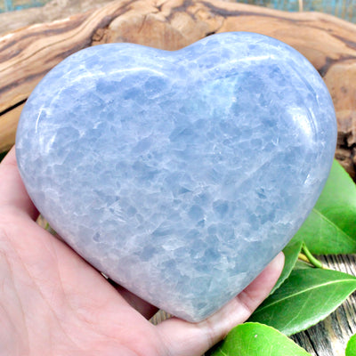 Blue Calcite Heart