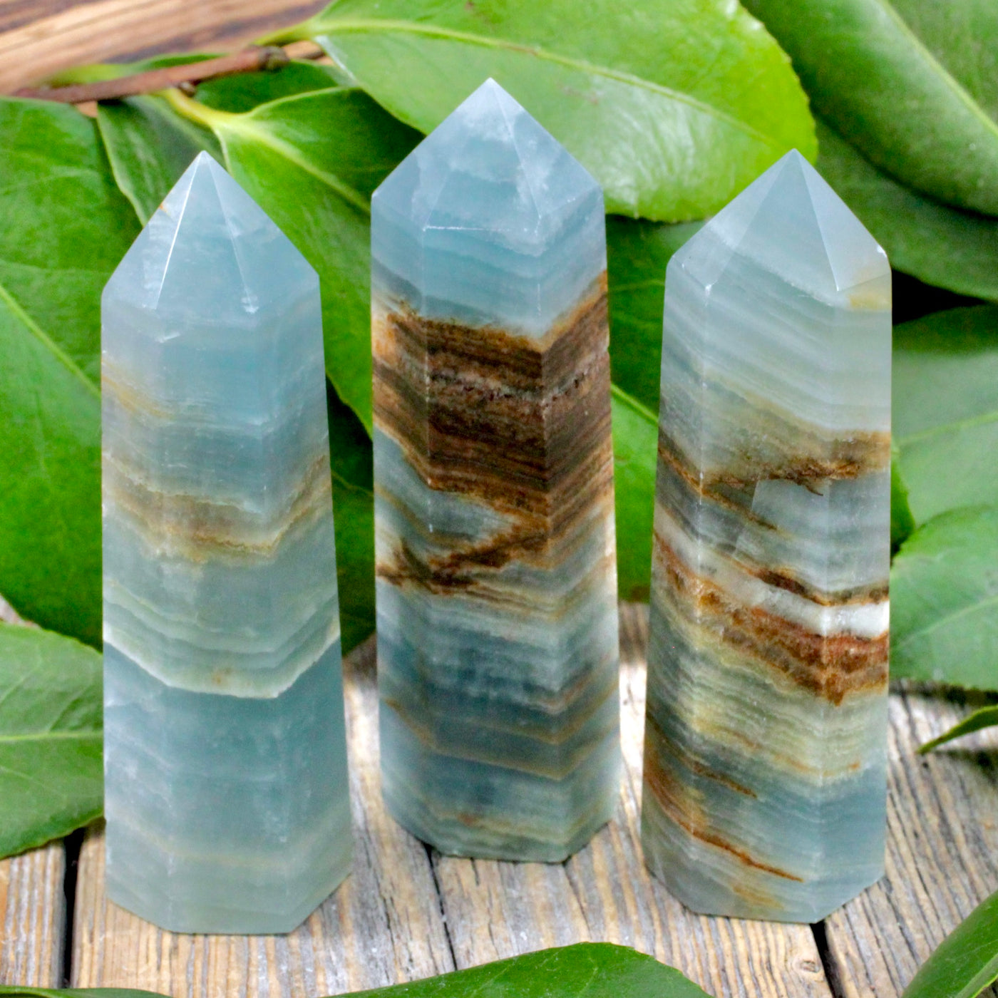 Blue Calcite Tower