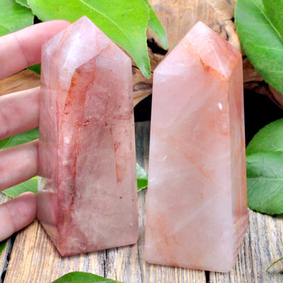 Hematoid Quartz Obelisk - Large