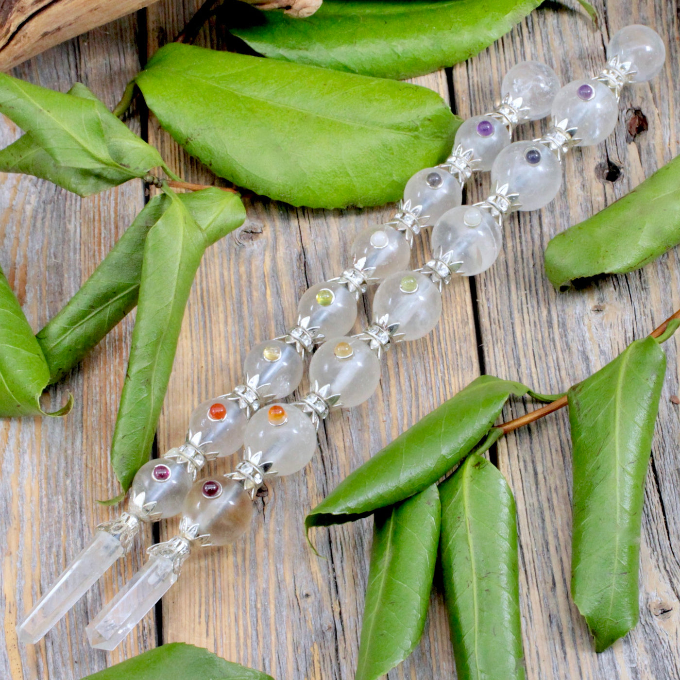 Chakra Quartz Wand