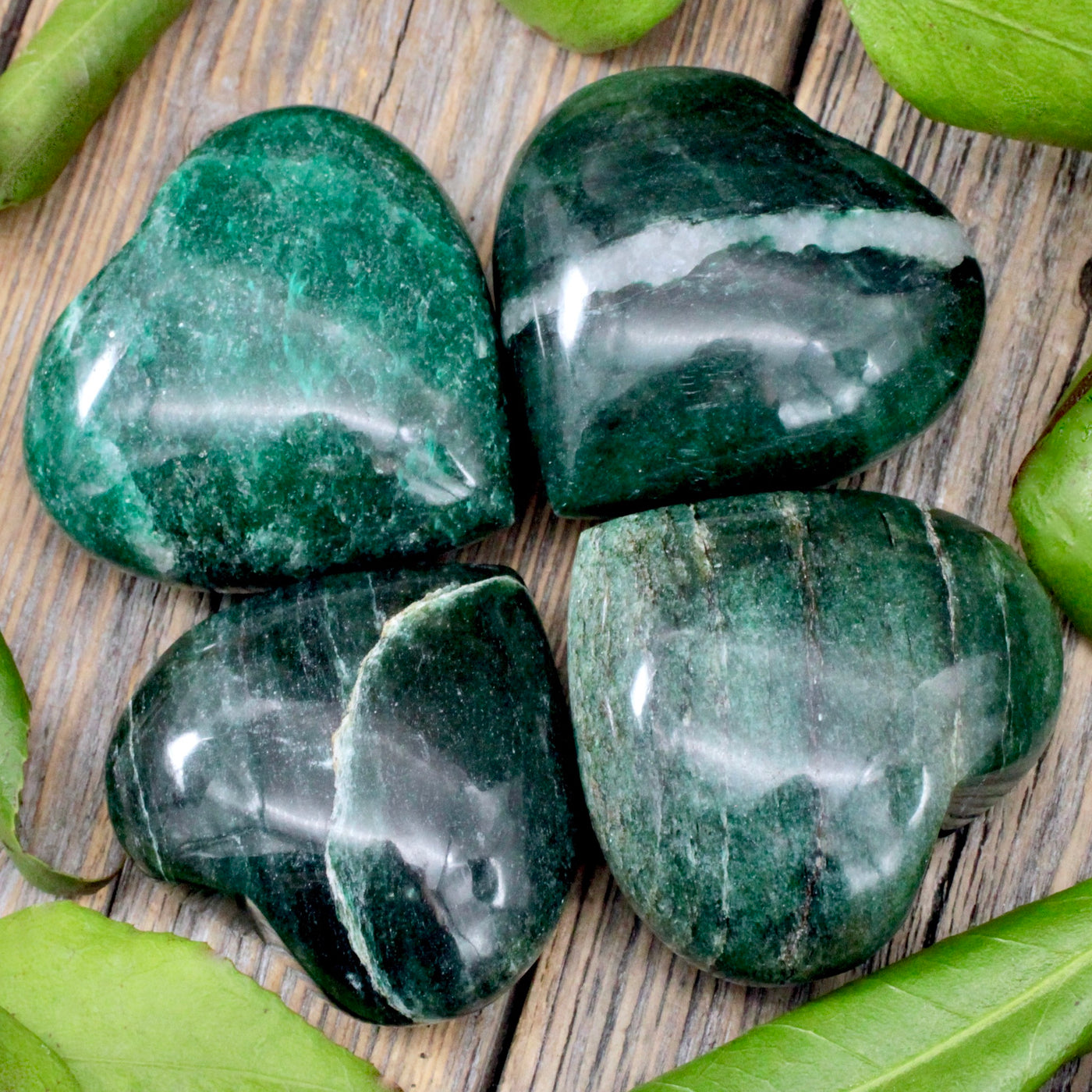 Dark Green Aventurine Heart