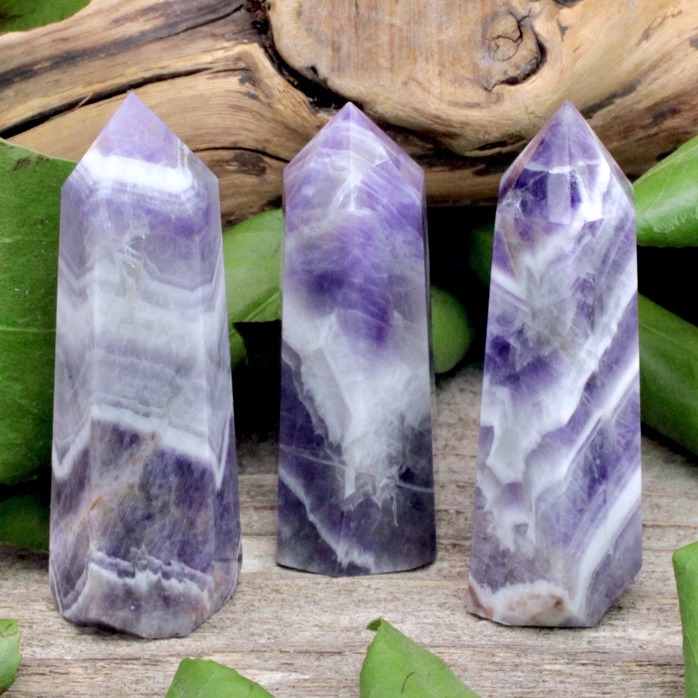 Chevron Amethyst Tower -Light