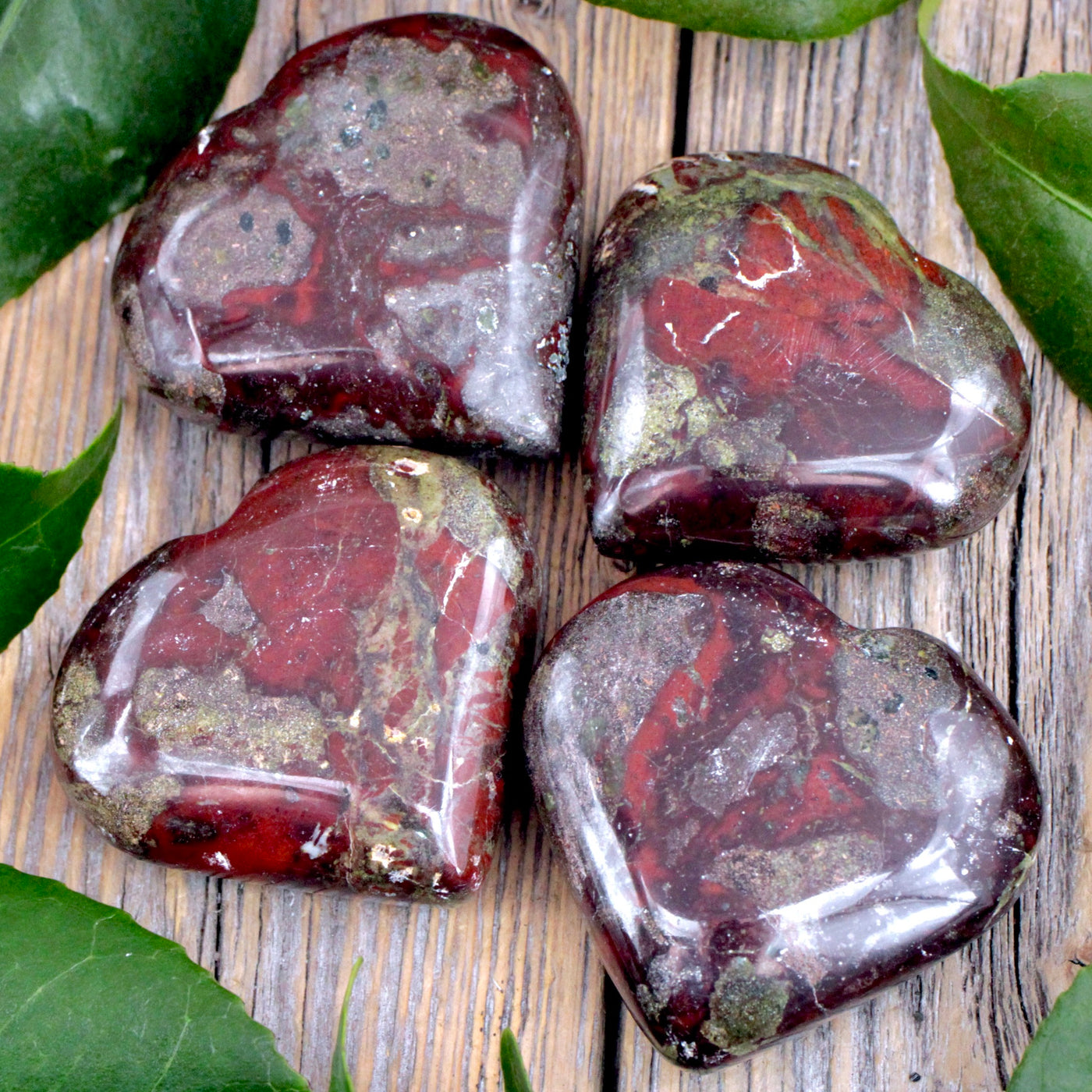 Dragon's Blood Jasper Heart