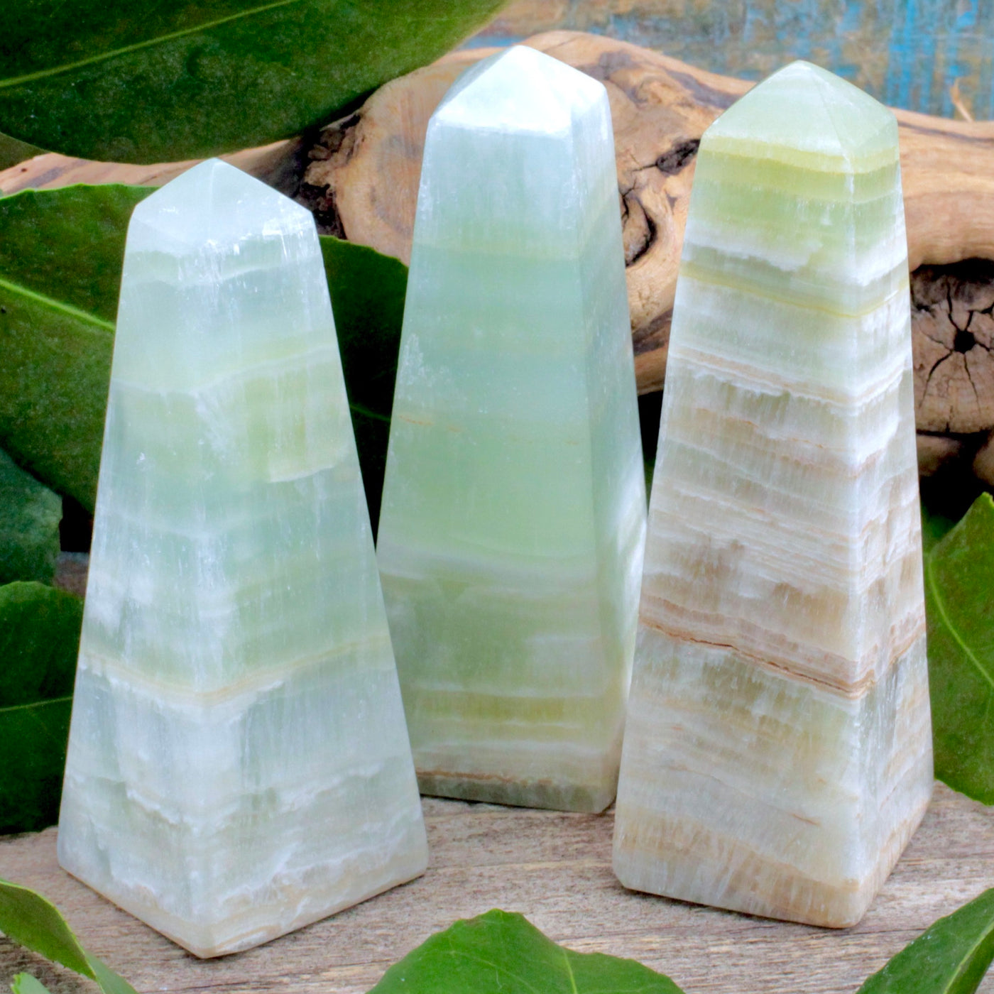 Pistachio Calcite Obelisk