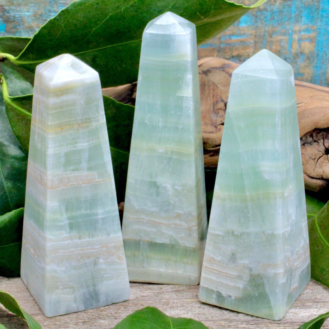 Pistachio Calcite Obelisk