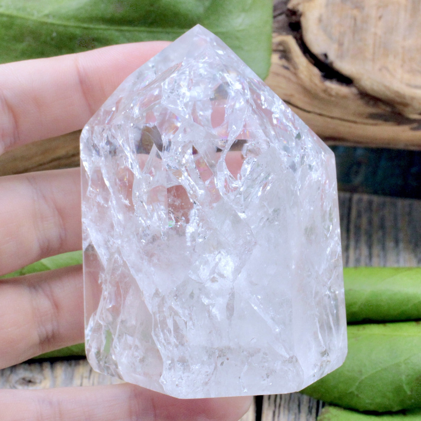 Crackle Quartz Tower