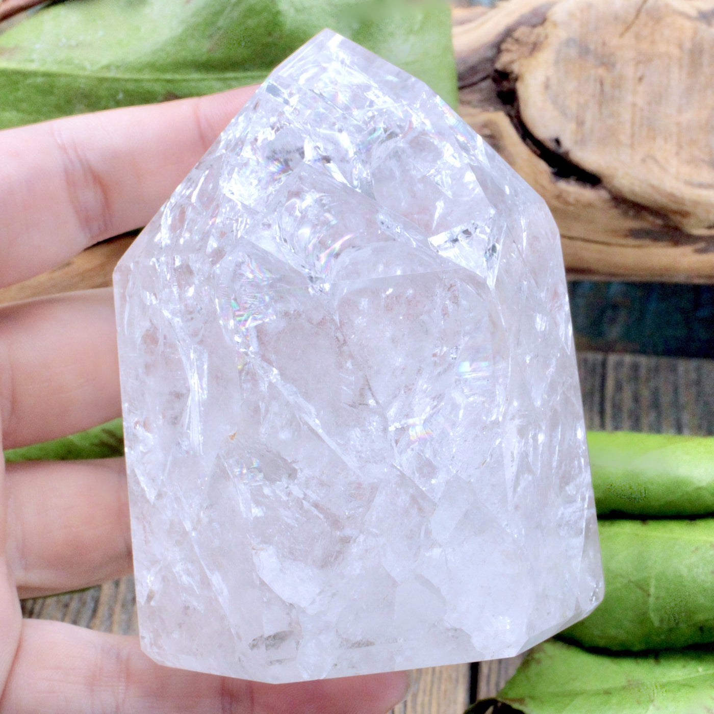 Crackle Quartz Tower