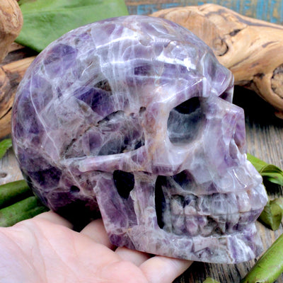 Chevron Amethyst Skull