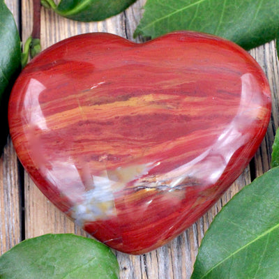 Red Jasper Heart