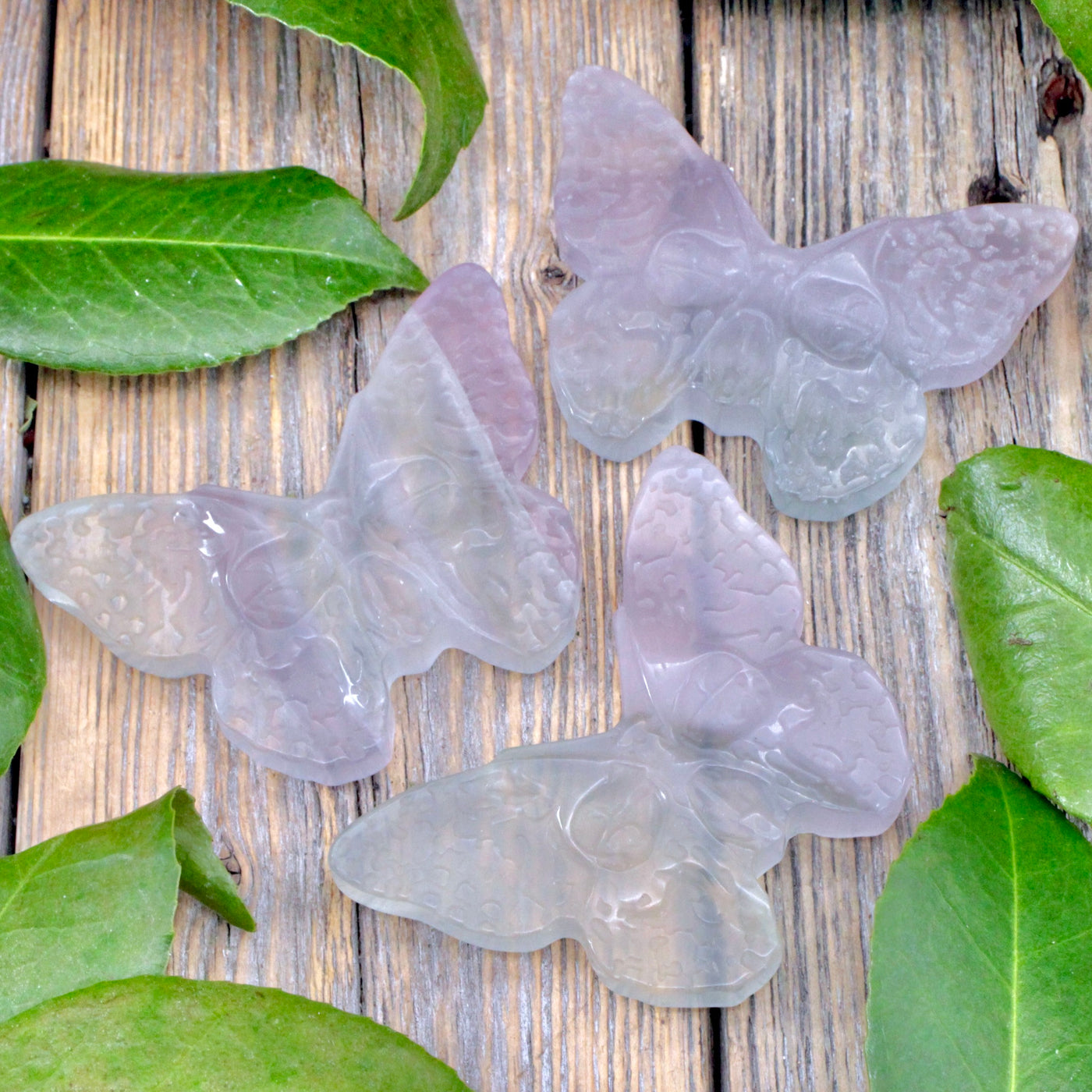 Fluorite Death's-Head Moth Carving