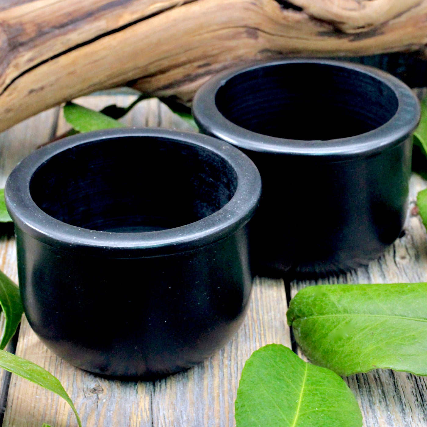 Black Soapstone Offering Bowl