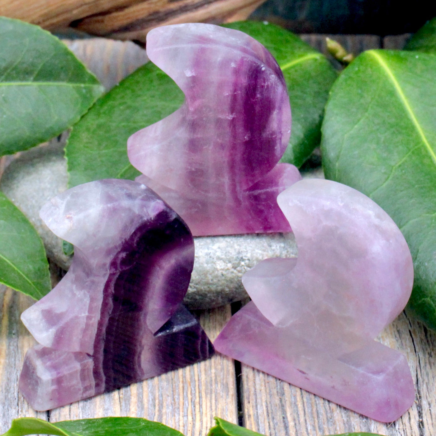 Purple Fluorite Moon