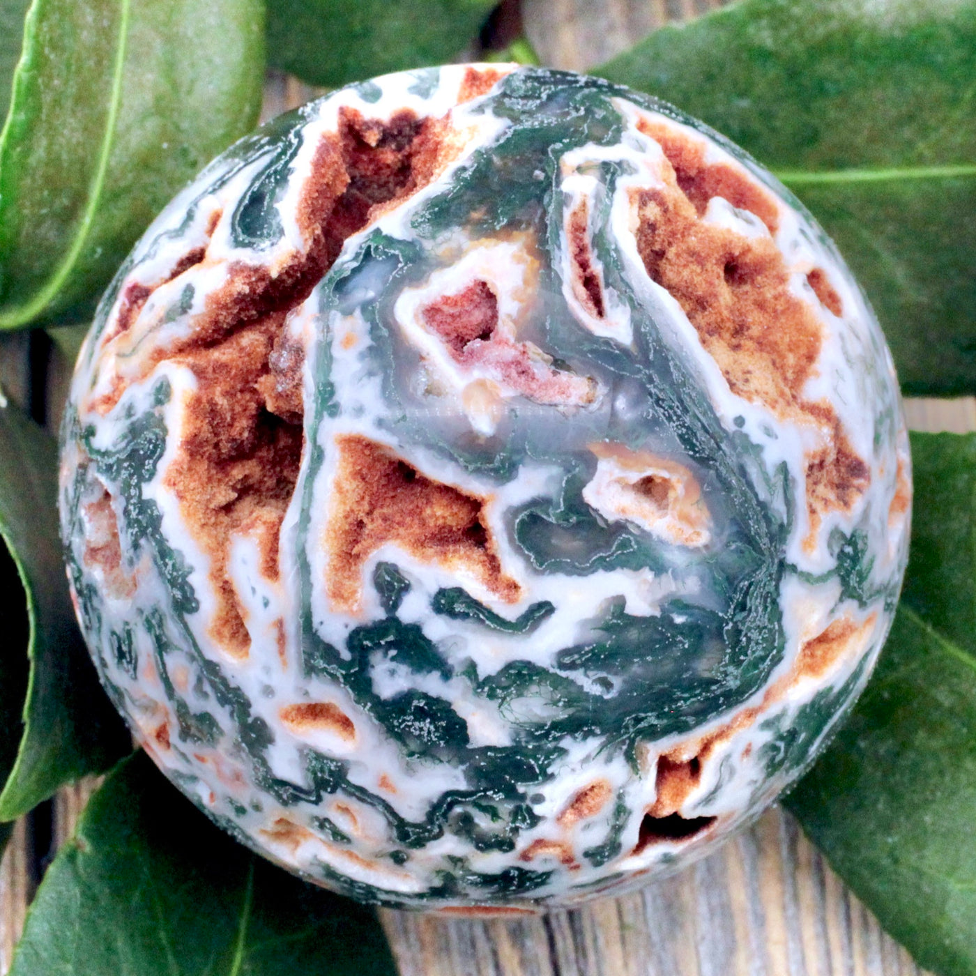 Moss Agate Sphere