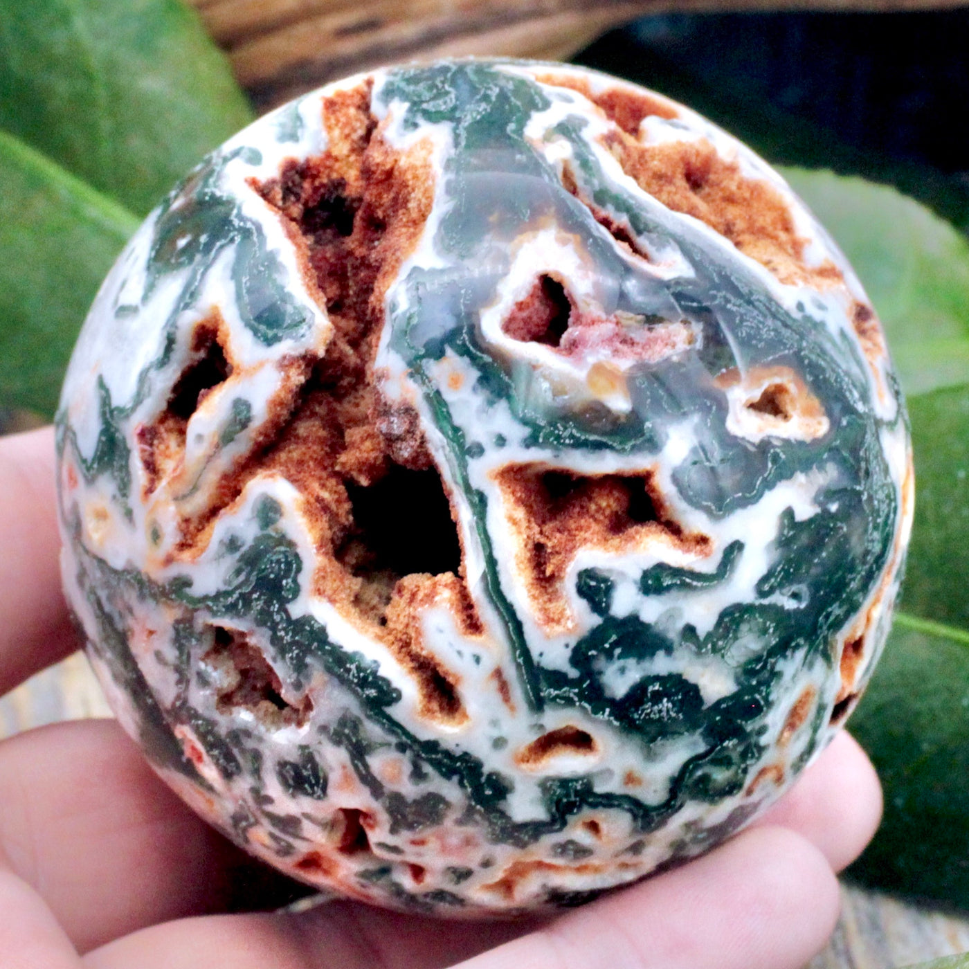 Moss Agate Sphere