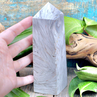 Snow Agate Obelisk