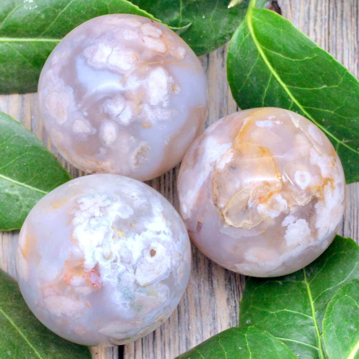 Flower Agate Sphere