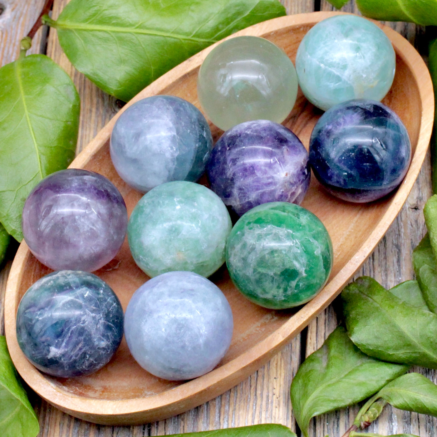 Rainbow Fluorite Sphere