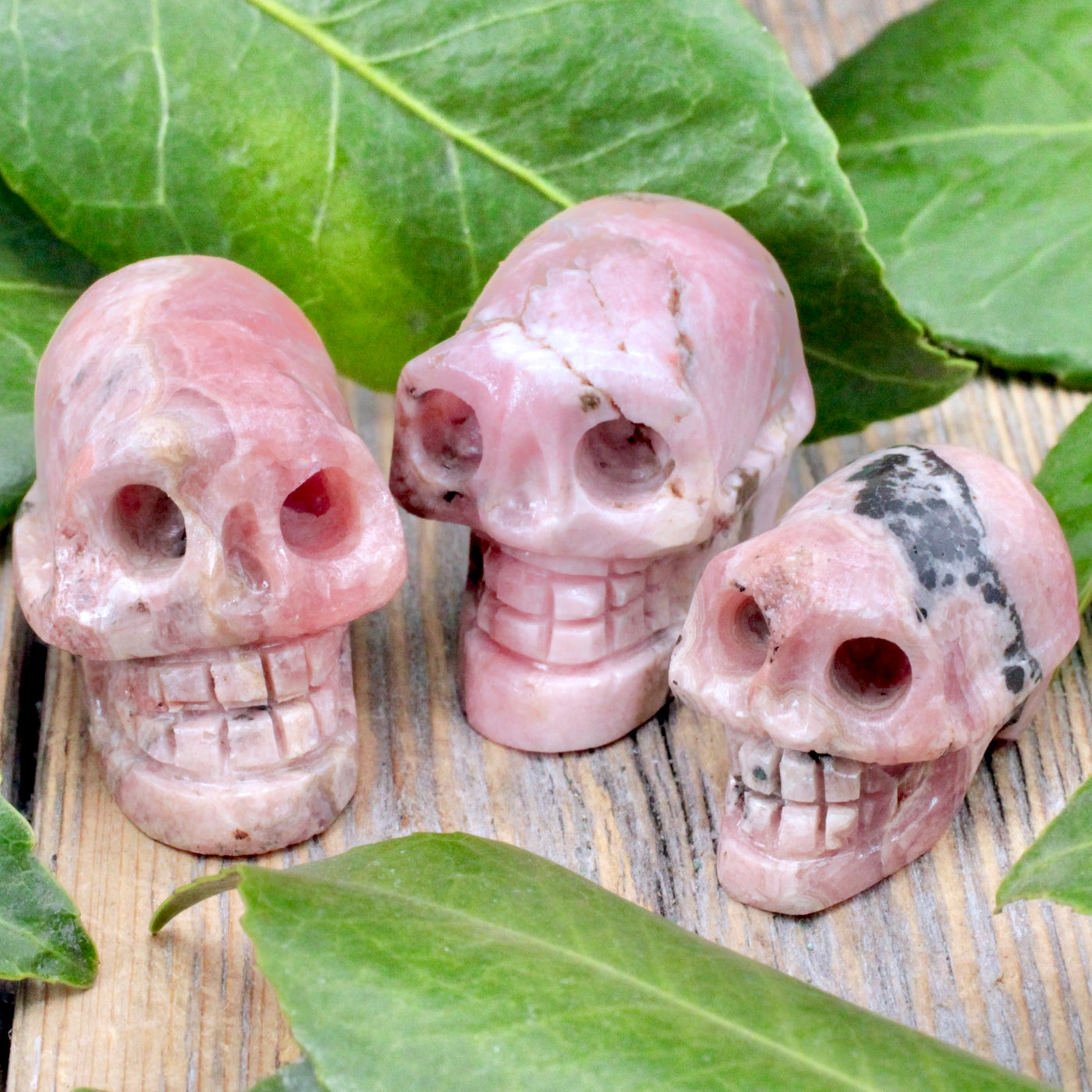 Rhodochrosite Skull