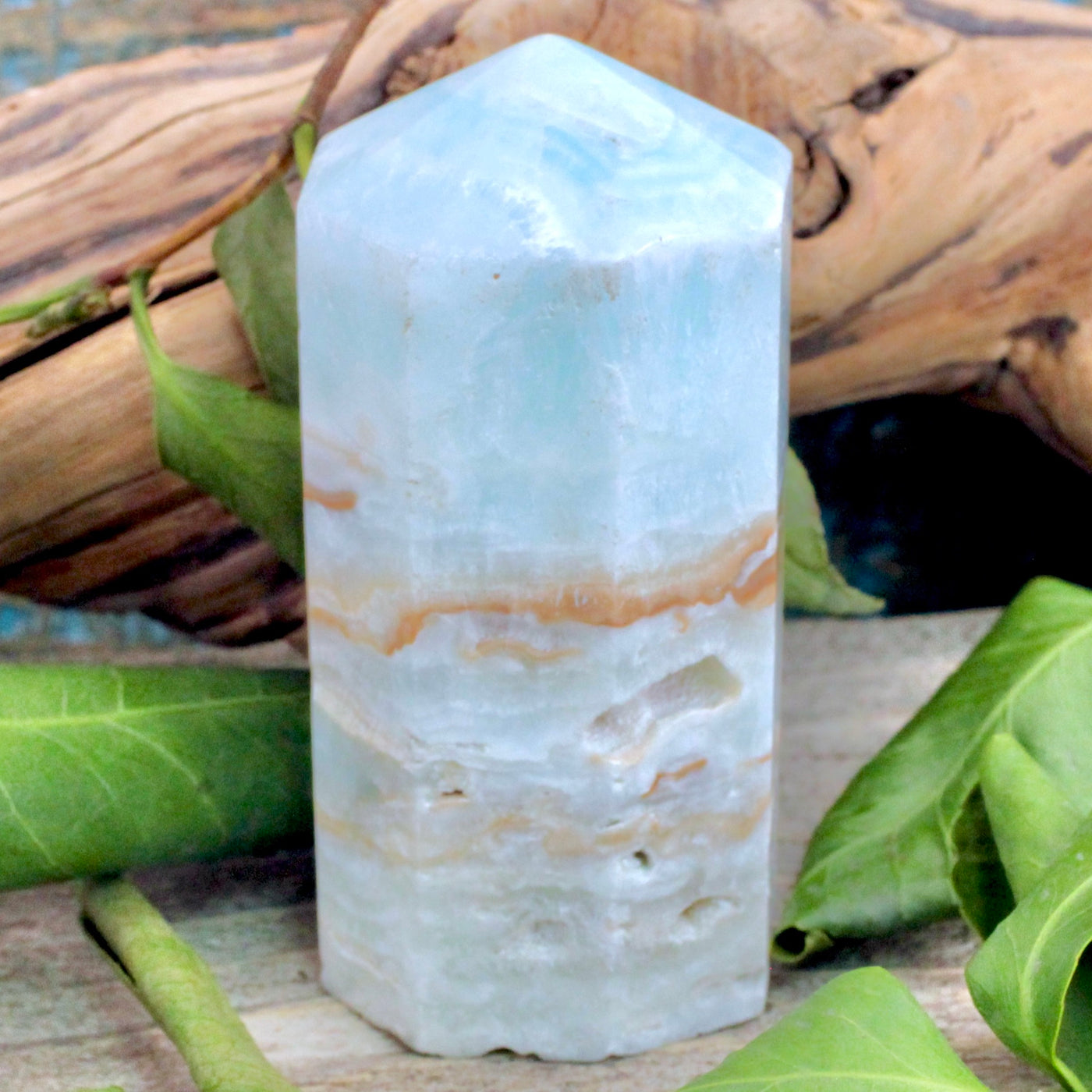 Caribbean Calcite Obelisk -Large