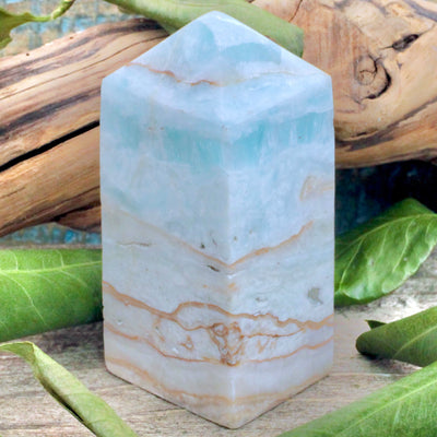 Caribbean Calcite Obelisk -Large