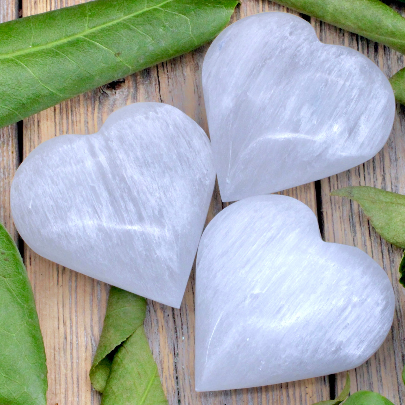 Selenite Heart -Medium