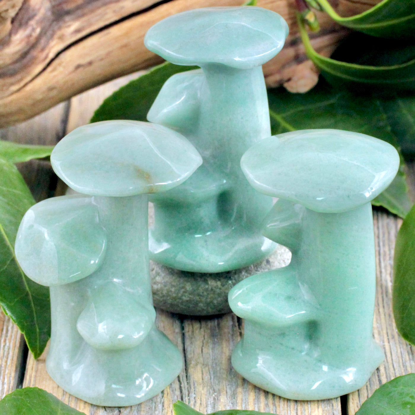 Green Aventurine Mushroom Cluster