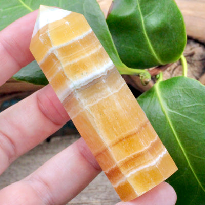 Orange Banded Calcite Tower