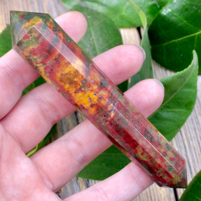 Fancy Jasper Double-Terminated Wand