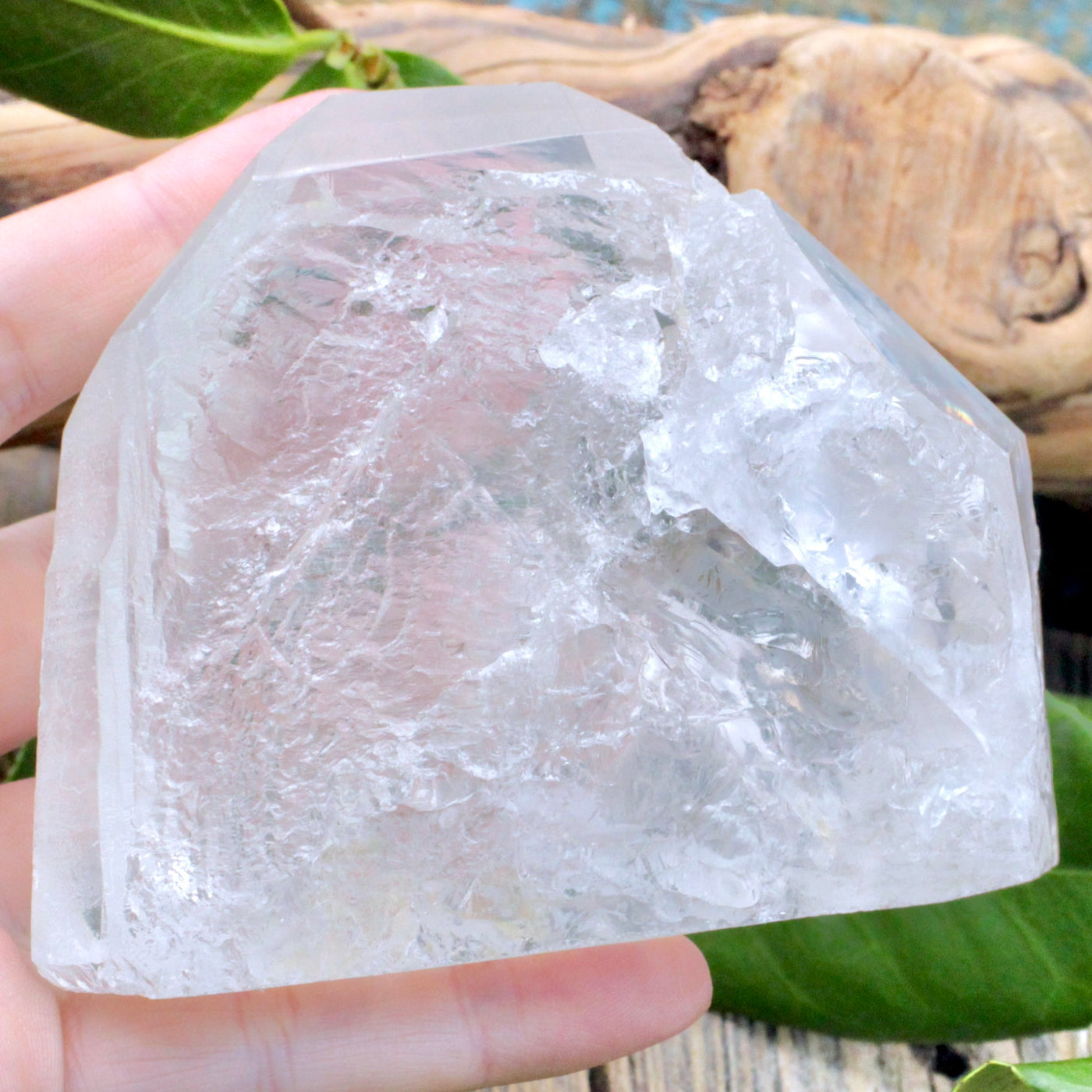 Lemurian Quartz Cut Base