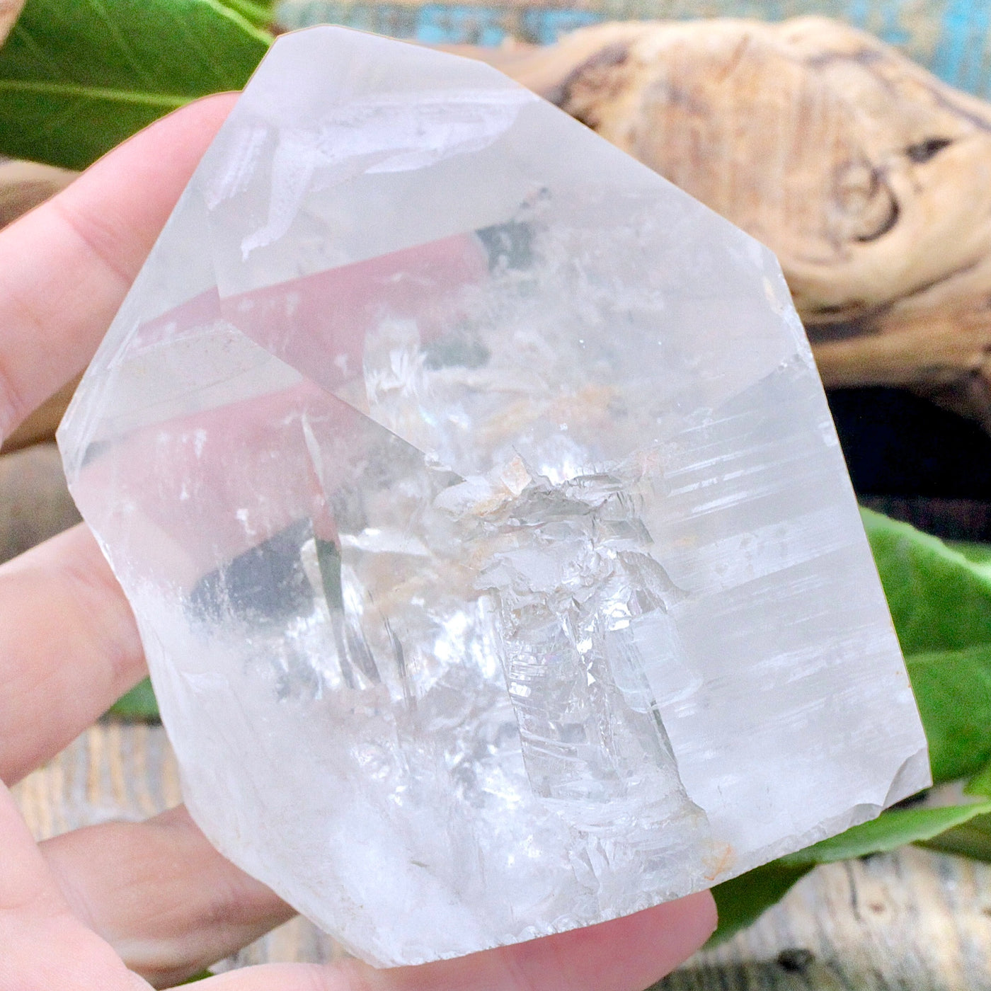 Lemurian Quartz Cut Base