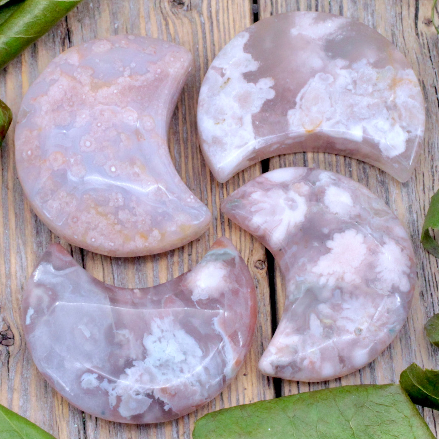 Flower Agate Moon