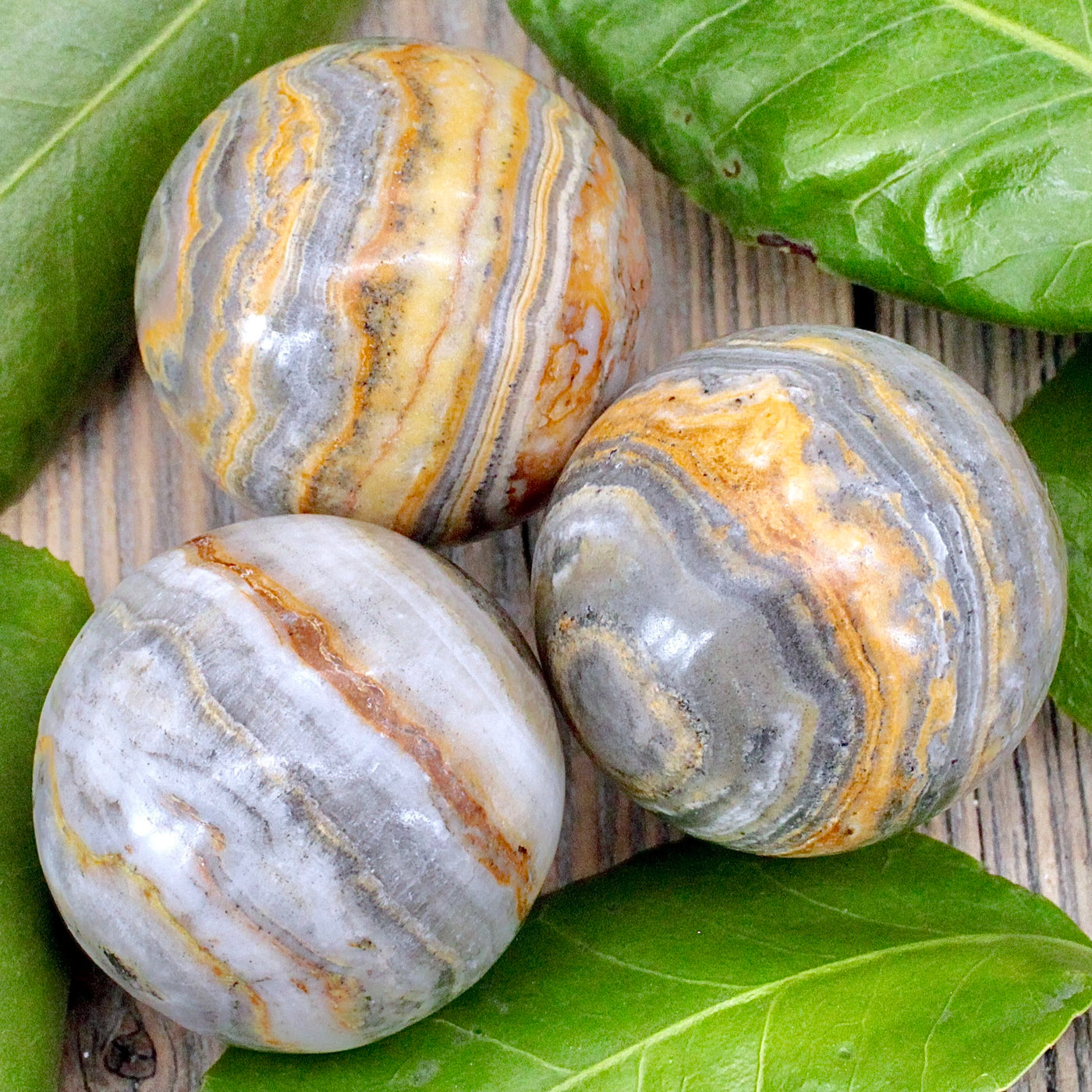 Banded Calcite Sphere