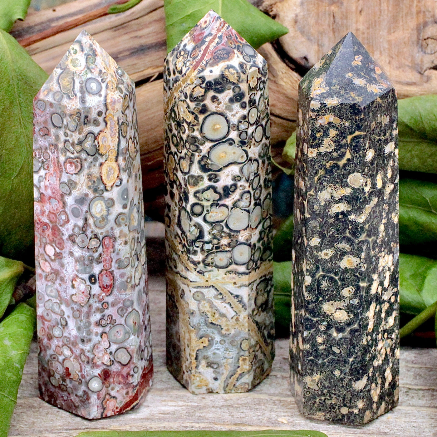 Leopardskin Jasper Tower - large