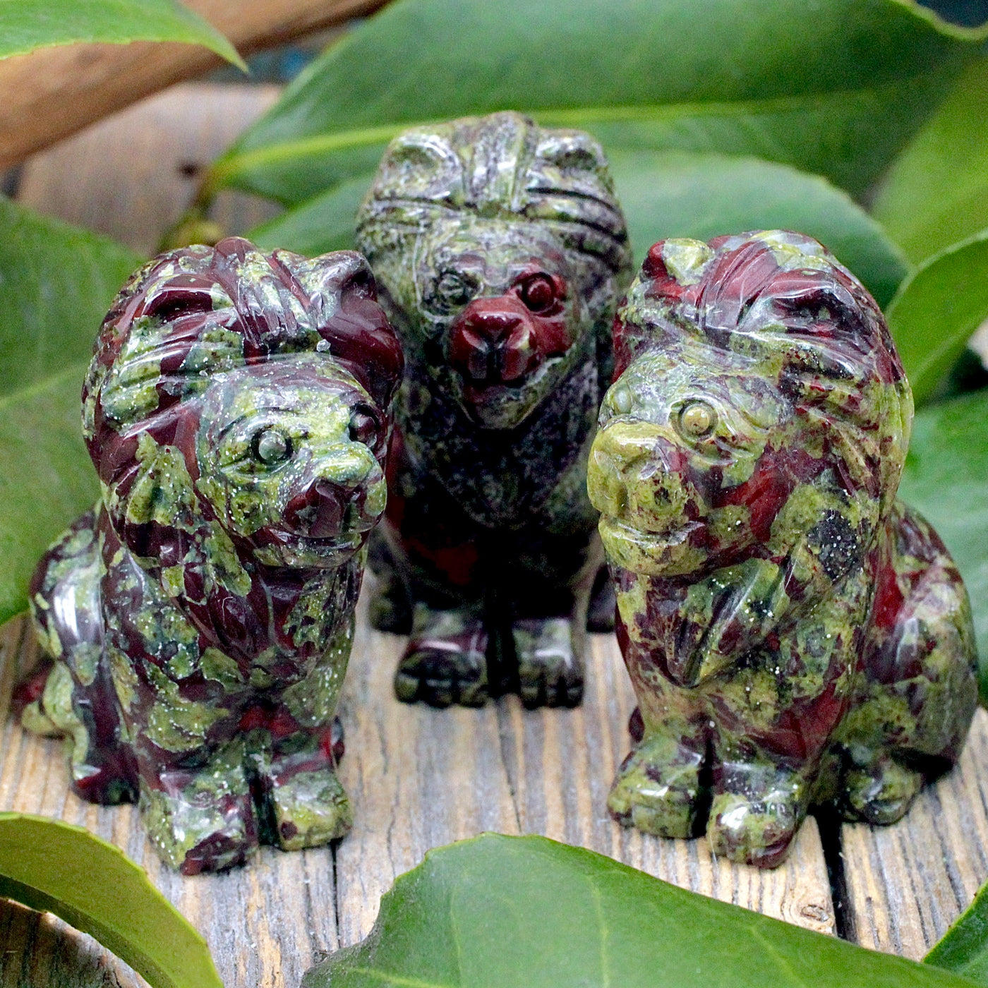 Dragon's Blood Jasper Lion