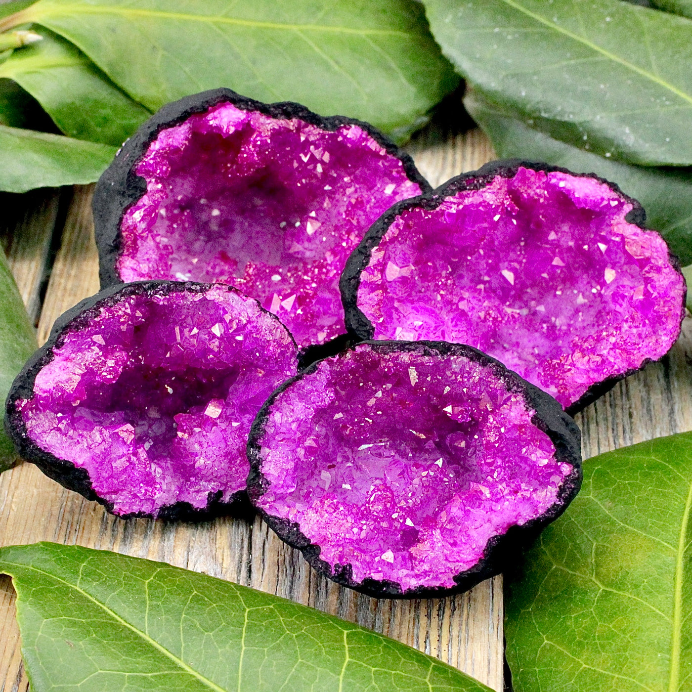 Dyed Fuchsia Quartz Geode