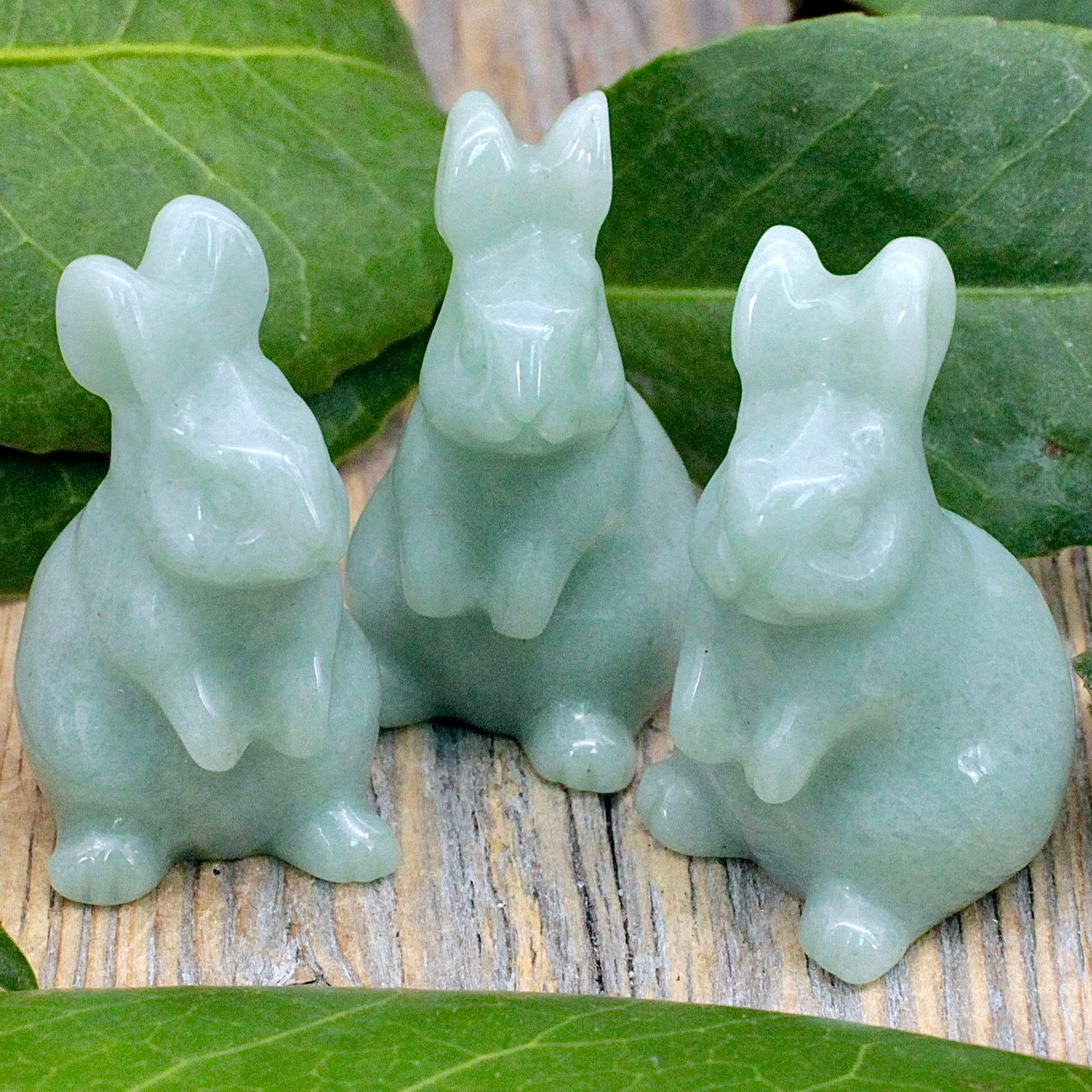 Green Aventurine Bunny - small