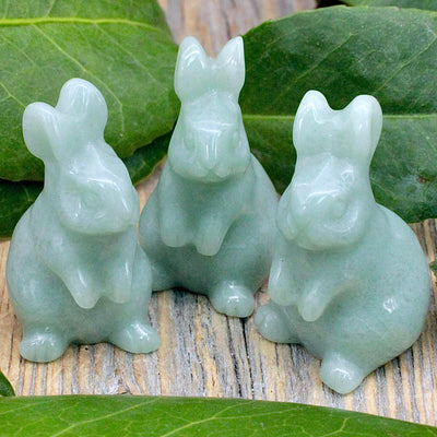 Green Aventurine Bunny - small