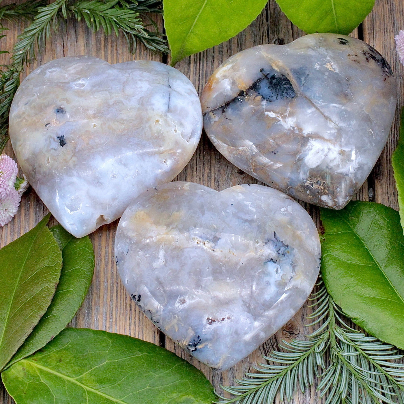 Dendritic Agate Heart