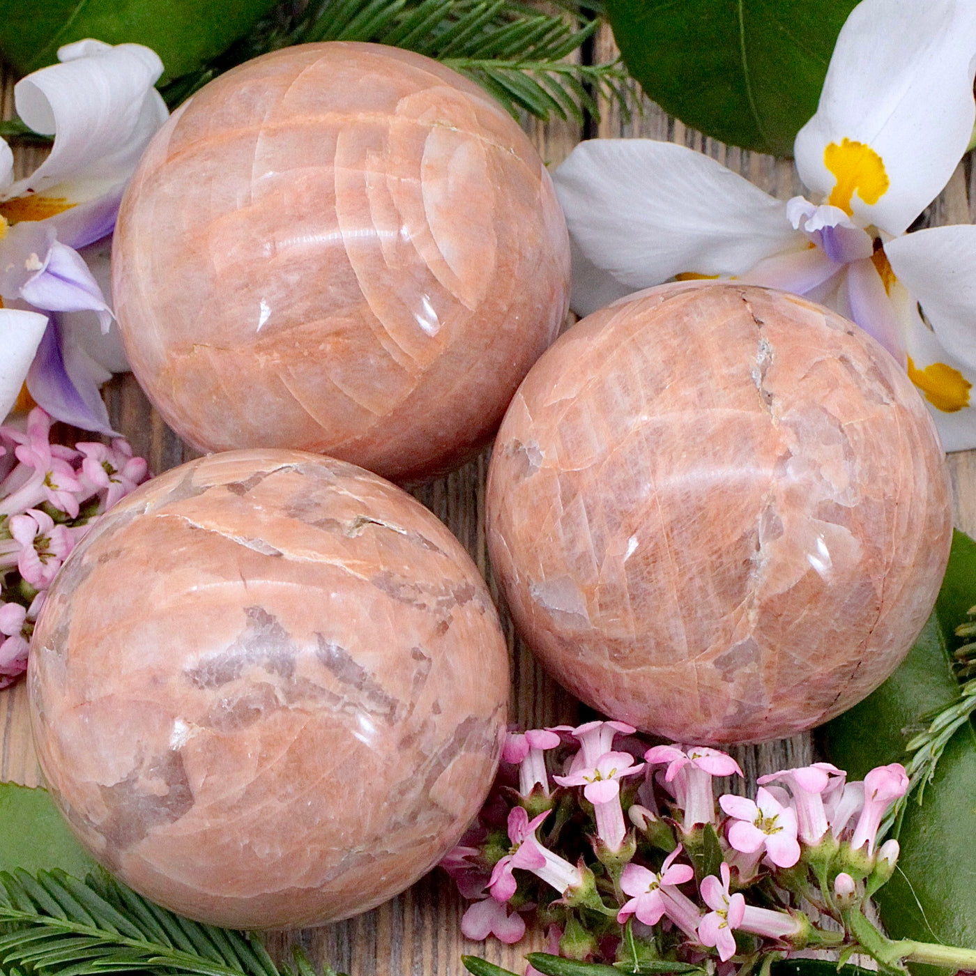 Peach Moonstone Sphere