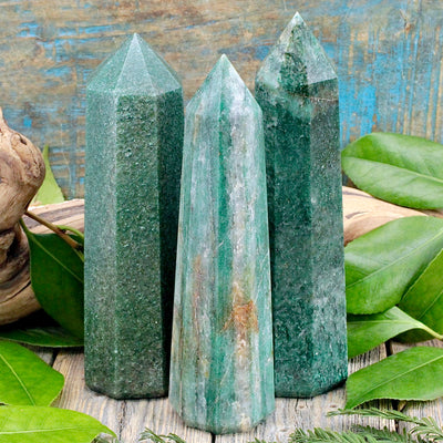 Dark Green Aventurine Tower