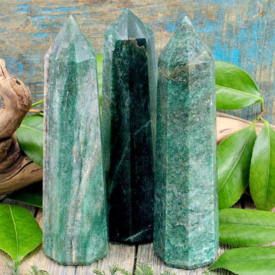 Dark Green Aventurine Tower