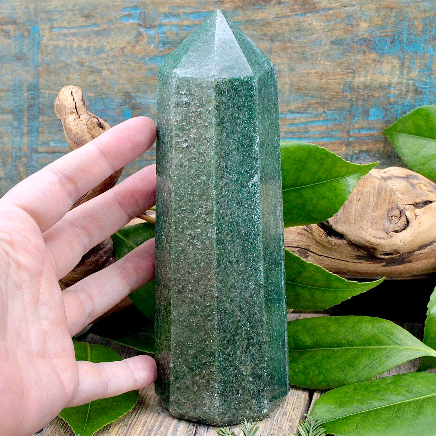 Dark Green Aventurine Tower