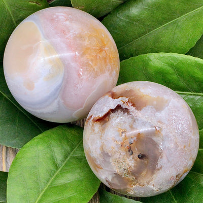 Flower Agate Sphere