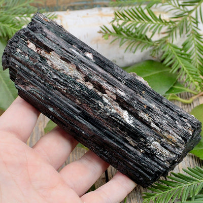 Black Tourmaline Rough Chunk