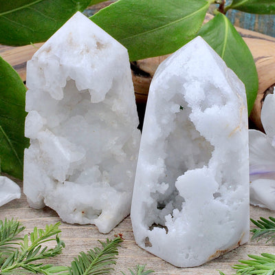 Snow Agate Obelisk