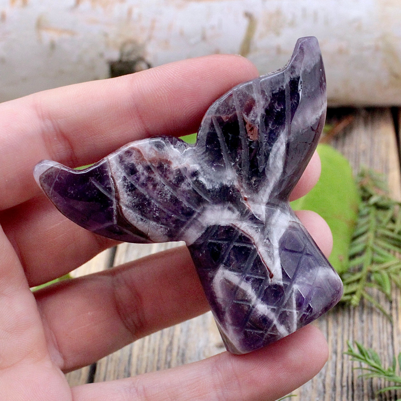 Chevron Amethyst Mermaid Tail