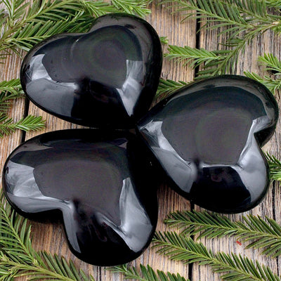 Rainbow Obsidian Heart